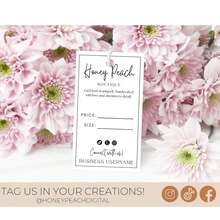 Custom Hang Tags, Editable Price Tags, Templates, Minimalist Product Labels, Business Boutique Labels, Clothing Hang Tags, Personalized Product Labels, Dedicated To Store Packaging Design, Wholesale And Custom Logos Available. - Custom Clothing Labels - View 4