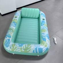 SLOOSH 85" X 57" Extra Large Adult Inflatable Pool Float Lounger With Pillow, 4-In-1 Sunbathing Bathtub Raft, Inflatable Pool Lounge Chair, Pool Party Gift, XL-Bright Pink - Multicolor - View 15