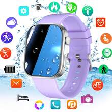 Men Women Sports Smart Watch, 1.85-Inch HD Screen, Wireless Call, Step/Calorie/Distance Counting, Information Reminder, Weather Forecast, Multiple Dial, Music Playback Control, Stopwatch, For Android/IOS Smartwatch - Rose Gold - View 16