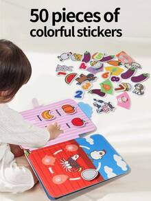 Baby's First Farm Recognition Book - Tear & Stick Hook And Loop Cloth Book, Infant Early Education Tear Book To Recognize Animals And Food, Develop Observation And Thinking Skills, Great Gift For Halloween, Christmas, Thanksgiving