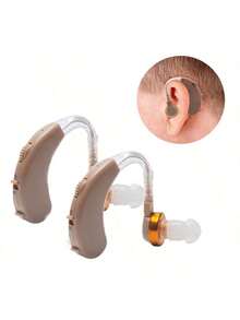 Audífonos para personas mayores intraauriculares retroauriculares sordera ayuda auditiva discreta confortable tecnología avanzada compatibilidad universal - 2 piezas - Ver 3