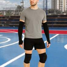 Anti-Impact Volleyball Knee Pad With Breathable Elastic Anti-UV Cuff Kit For Sports Volleyball Running Cycling - 彩色 - 查看 6