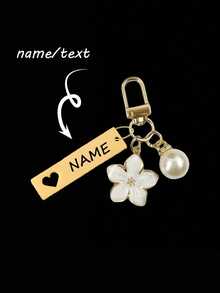 1pc Customized Metal Sakura Flower Keychain Bow Keychain, Lightweight And Graceful Sakura Design With Tag Accessory, Suitable For Bag, Car Keys, Couple & Holiday Gifts,Personalized Gifts - Multicolor - View 13