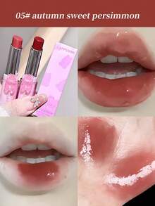 Cappuvini Moisturizing & Hydrating Mirror Gloss Plump Lip Tint, Natural Color, Bear-Shaped Solid Lip Balm, Long-Lasting & Transfer-Resistant, Versatile Lipstick - Nhiều màu - Xem 15