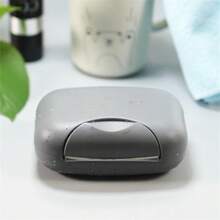 1 件时尚创意便携式旅行防水密封肥皂盒带盖和锁，个性化肥皂盒 - 彩色 - 查看 6