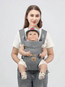 2-In-1 Lightweight Baby Carrier, Front Facing & Back Carrying, All Season Use