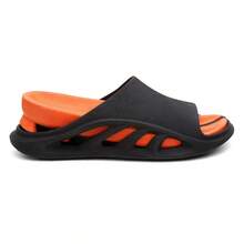 Men's Slide Slippers Soft Comfortable Removable Insole. - Negro - Ver 7