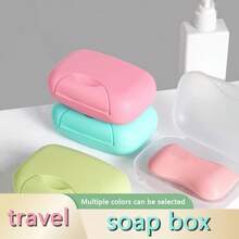 1 件时尚创意便携式旅行防水密封肥皂盒带盖和锁，个性化肥皂盒 - 彩色 - 查看 8