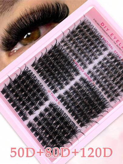 250 Individual False Eyelashes, 50D/ 80D/120D Individual False Eyelashes, Easy To Apply To The Upper Eyelid, No Foreign Body Sensation, 8-16 Mm Natural Cluster False Eyel, Fluffy False Eyelash Clusters, Thick And Cluster-Like False Eyelash Extension, D Curl Falseash Clusters.