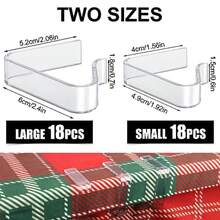 36pcs Plastic Tablecloth Clips Transparent Picnic Tablecloth Clips For Outdoor Tables Large Table Cloth Holder Table Cover Clips For Christmas Home Wedding Party Indoor Outdoor Camping 2 Sizes