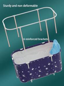 1. Portable Modern Folding Bathtub, Efficient Insulation, Comes With Inflatable Backrest, Seat Cushion And Drainage Pipe (Random Color), Suitable For Cold And Hot Water Therapy, Sauna And Ice Bath, Full Body Immersion, Portable Durable Folding Spa Tub, Thick Design, Space-Saving, Easy Storage, Ideal For Home Spa And Luxury Bathroom, Perfect Choice For Home Bathing