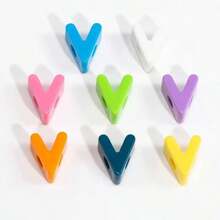 10 件时尚新款亚克力 3D 彩色混合 A-Z 英文字母珠子,适用于 DIY 手机链、钥匙扣、包包吊坠、手工珠宝配饰、节日礼物 - 時尚新款壓克力3D炫彩混合A---Z英文字母珠 - 查看 28