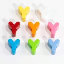 10 件时尚新款亚克力 3D 彩色混合 A-Z 英文字母珠子,适用于 DIY 手机链、钥匙扣、包包吊坠、手工珠宝配饰、节日礼物 - 時尚新款壓克力3D炫彩混合A---Z英文字母珠 - 查看 18