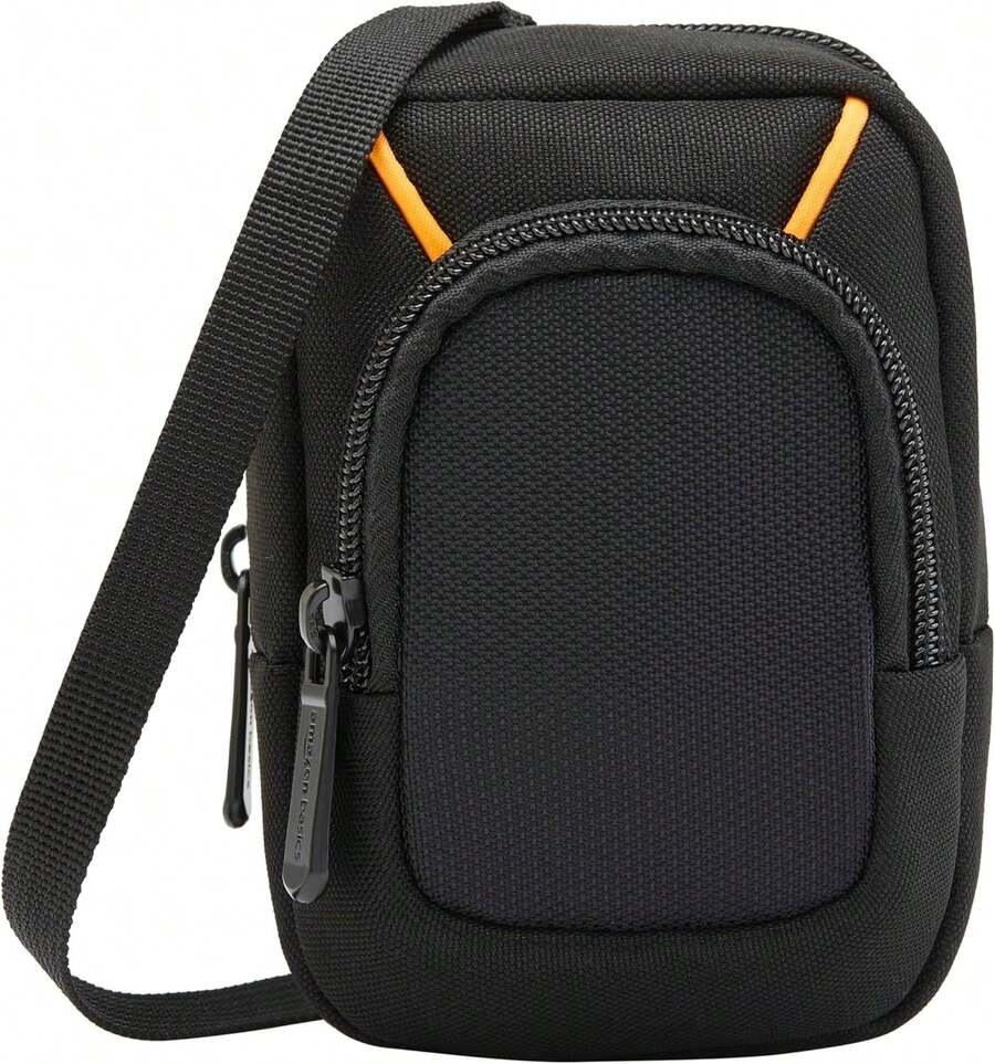 Basics, Funda de cámara compacta, Dimensiones internas: 5.2 x 3.2 x 1 in, Negra - G - Ver 1