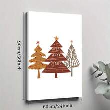 1pc Framed Canvas Poster, Wall Art Canvas Paintings, Ideal Gift For Bedroom Living Room Corridor, Wall Art, Room Decoration - White - View 11