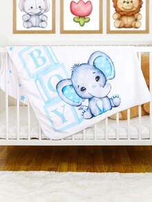 1 pièce Couverture de jalons mensuels pour garçon et fille - Premium extra douce pour la baby shower - Décoration de chambre d'enfant nouveau-né - Capturer la croissance - Avec cadres - Multicolore - Voir 8