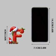 1pc 2D Flat Acrylic Christmas-Themed Decorative Hanging Ornaments, Christmas 26 English Letter Decorative Hanging Ornaments, Christmas Keychains, Schoolbags And Christmas Tree Decorative Hanging Ornaments, Christmas Car Hanging Ornaments - No Electricity Required - Are Perfect Gifts For Christmas, Thanksgiving, New Year, Birthday And St. Patrick's Day Home Decor Christmas Decorations Room Decor