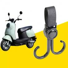 10pcs Rotary Dual Hooks For Electric Bicycle, Multifunctional No-Drill Hook And Loop Storage Hooks, Suitable For Electric Bike, Motorcycle, Bicycle For Women Storage Organizer Travel Holiday Essential Fall Decor Autumn Halloween