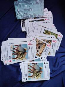 1 Deck Of 54 Pcs Italian Brainrot Quirky Style Playing Cards, Including Tung Tung Tung Sahur, Tralalero Tralala, Schimpansinni Bananini Cards, Suitable For Family Gatherings, Party Entertainment Activities - Multicolor - View 7