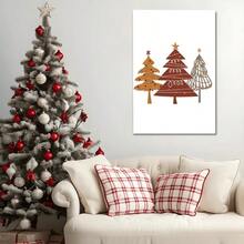 1pc Framed Canvas Poster, Wall Art Canvas Paintings, Ideal Gift For Bedroom Living Room Corridor, Wall Art, Room Decoration - White - View 6