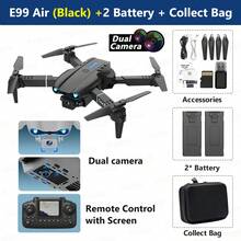 TOKQI Drone cuadricóptero E99 PRO 720P FPV con pantalla de control remoto y cámaras duales - Volteretas de 360°, retorno con un solo botón, video en tiempo real por WiFi, mantener altitud, adecuado para principiantes y adultos, diseño plegable (gran regalo para vacaciones) - Multicolor - Ver 18