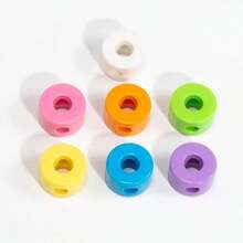 10 件时尚新款亚克力 3D 彩色混合 A-Z 英文字母珠子,适用于 DIY 手机链、钥匙扣、包包吊坠、手工珠宝配饰、节日礼物 - 時尚新款壓克力3D炫彩混合A---Z英文字母珠 - 查看 8