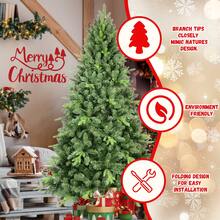5FT Classic Christmas Tree With 967 PE+PVC Tips – Realistic Hinged Branches, Easy Assembly, Stable Metal Stand, Full Natural Look For Holiday Decorating
