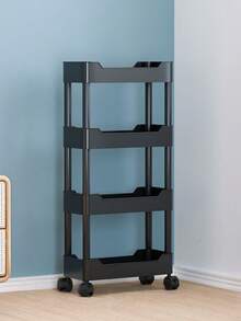 1 szt. Wózek łazienkowy Slim Storage, ruchoma wąska półka podłogowa - Wielokolorowe - Zobacz 4