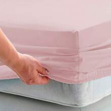 Queen Fitted Sheet With Elastic 200 Thread Count 100% Cotton - 40 CM HEIGHT - 稻草 - 查看 3