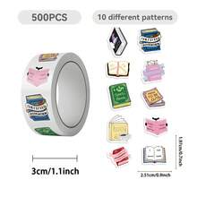 500 piezas Pegatinas rizadas con temática de libros, pegatinas de graffiti creativas, suministros de oficina, pegatinas para teléfonos móviles y computadoras, pegatinas geniales y resistentes al agua muy atractivas, regalo clásico y divertido para decoración, paquete de valor, pegatinas de dibujos animados lindos, pegatinas de anime geniales, pegatinas decorativas, resistentes al agua, pegatinas reutilizables para decorar fundas de teléfonos móviles