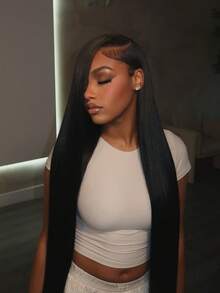 30 32 Inch Straight Human Hair Wigs Hd Lace Wig 13x6 Human Hair Brazilian Bone Straight Lace Frontal Human Hair Wigs For Women - Natural Black - Xem 9