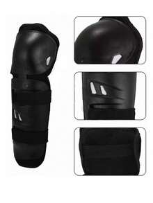 Rodilleras Coderas Motociclista Y Bicicletas Protección 4 Pz - Negro - Ver 5