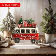 16,0 cm x 17,02 cm, dekoracja na biurko w stylu retro, akrylowa, z podstawą, odpowiednia do domu, biura i kawiarni, idealny prezent urodzinowy lub świąteczny, świąteczna dekoracja domu