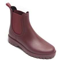 Women's Chelsea Boots – Modern – Beige, Black, Brown, Khaki, Red, Green, Leopard - Red - View 2