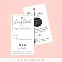 Custom Hang Tags, Editable Price Tags, Templates, Minimalist Product Labels, Business Boutique Labels, Clothing Hang Tags, Personalized Product Labels, Dedicated To Store Packaging Design, Wholesale And Custom Logos Available. - Custom Clothing Labels - View 8