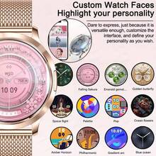 1pc Ladies Fashionable Luxury Smartwatch, 1.32inch HD AMOLED Screen Touch, 3D Curved Glass, 7.3mm Ultra Thin Alloy Body, Hidden Button Design, With HD Wireless Call, Receive Messages, Voice Assistant, DIY Watch Face, Music/Photograph Control, Multi Functional Smartwatch, Sleep Monitoring, Female Cycle Reminder, Fitness Tracker, Motion Track, Multi-Sport Modes Smart Watch Women, Compatible With Android IOS - Multicolor - View 4