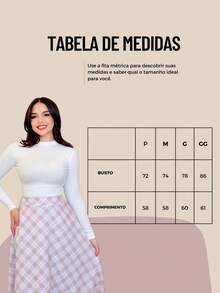 Blusa Canelada Feminina com Manga Longa e Gola Alta Conforto e Elegância para Todas as Ocasiões Casual e Moderna - Rosa empoeirado - Visão 4