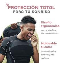 MUUK FITNESS Protector Bucal Deportivo MUUK – Termo Moldeable con Aroma a Frutas, Hipoalergénico, Máxima Protección y Comodidad para Box, MMA, Artes Marciales y Deportes de Contacto - Rosa - Ver 3