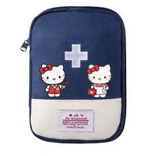 Sanrio 1pc Embroidered Detail Medicine Storage Bag, Outdoor Camping Hiking And Home First Aid Kit, Essential Survival Gear Home And Outdoor (Accessories Not Included) Medicine Bag Medicine Organizer For Travel For Outdoor Portable Travel Essentials First Aid Bag
