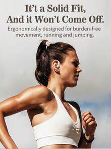 1 Pair Of Wireless Open-Ear Bone Conduction Earphones Ear-Hook Sports Running Heavy Bass Long Battery Life Headphones Unisex Style Smart Voice Assistant Wake-Up AI Translation Noise Reduction Digital Display