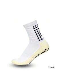 4 Pairs Men's Soccer Socks Anti Slip Non Slip Grip Pads For Football Basketball Sports Grip Socks - Multicolor - View 9