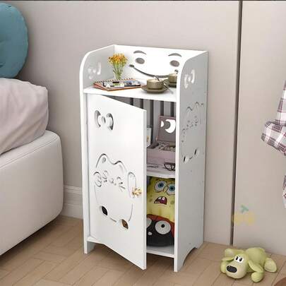 Mueble de Noche Moderno Simple Mini Almacenamiento Gabinete Pequeño Multifuncional Espacio Optimizado Diseño Minimalista Mueble Auxiliar para Dormitorio
