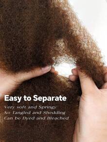 Afro Kinkys Bulk Human Hair For Dreadlock Extensions 30g/Pack Bulk Hair #4 Color Brazilian Virgin Hair - S4 - View 7