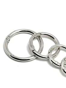 Galvanized Alloy Spring Ring Keychain | Open Loop Bag Accessory | Universal Spring Clip For Phone Cases/Card Rings - Sturdy & Durable!
