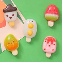 逼真卡通冰淇淋树脂食物玩具DIY配件，奶油啫喱发夹材料，树脂DIY奶油啫喱配件，桌面摆件，摄影道具，娃娃屋家具装饰，手工DIY，动漫制作场景及各种微缩艺术场景，家居模型模拟场景，桌面摆件，摄影道具，娃娃屋装饰，节日礼物，生日礼物，新年礼物，情人节礼物 - 彩色 - 查看 5