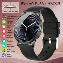 1pc Ladies Fashionable Luxury Smartwatch, 1.32inch HD AMOLED Screen Touch, 3D Curved Glass, 7.3mm Ultra Thin Alloy Body, Hidden Button Design, With HD Wireless Call, Receive Messages, Voice Assistant, DIY Watch Face, Music/Photograph Control, Multi Functional Smartwatch, Sleep Monitoring, Female Cycle Reminder, Fitness Tracker, Motion Track, Multi-Sport Modes Smart Watch Women, Compatible With Android IOS - Multicolor - View 13