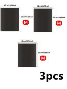 1/3/5 Pcs [Customizable & Reusable] Heat Resistant Baking Mat, Oven Liner, Grill Mat, Non-Stick Baking Pad