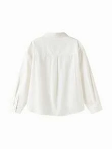 Balabala 2025年秋季新款儿童长袖法兰绒棉质衬衫