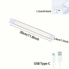 1 pieza Luz LED ultradelgada con sensor de movimiento y iluminación regulable de 3 colores, instalación inalámbrica con clip, ideal para gabinetes, armarios, estanterías y escaleras.