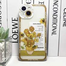 Funda de Teléfono de Arte Estético de Van Gogh Compatible con  16 15 14 13 12 11 Pro Max XS X XR SE 78 Plus Mini Funda Girasoles La Noche Estrellada, Funda Compatible con  17,  17 Pro,  17 Pro Max - 04 - Ver 7